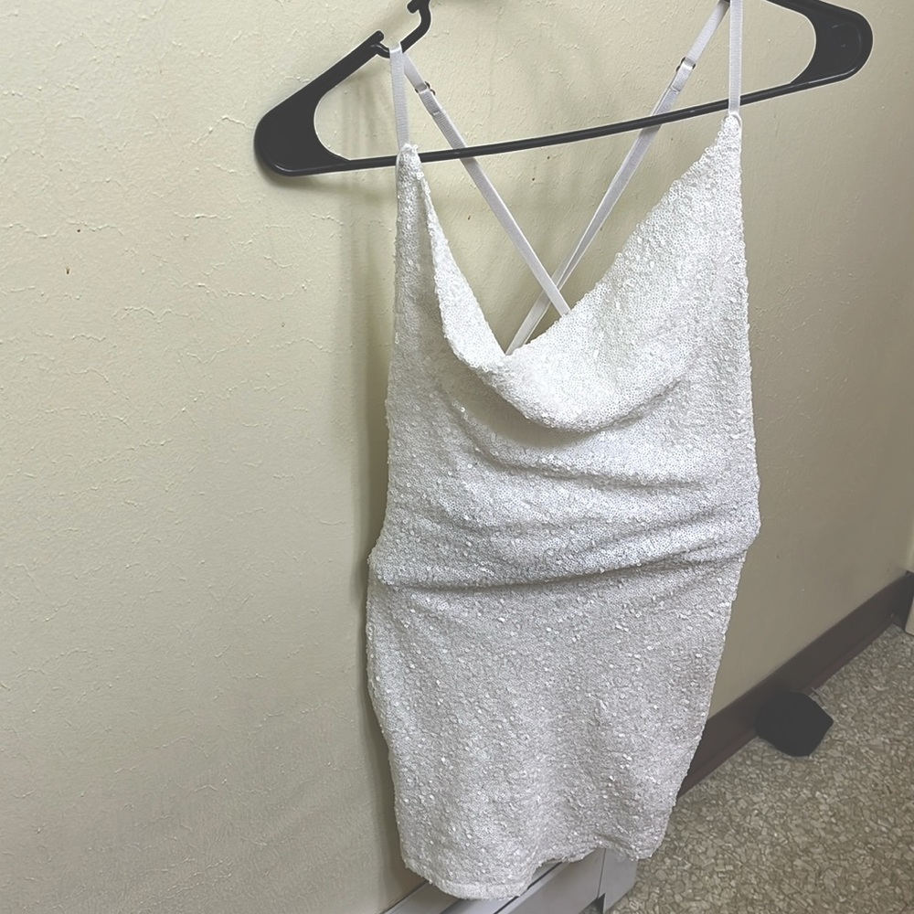 sequent white Hera Collection dress